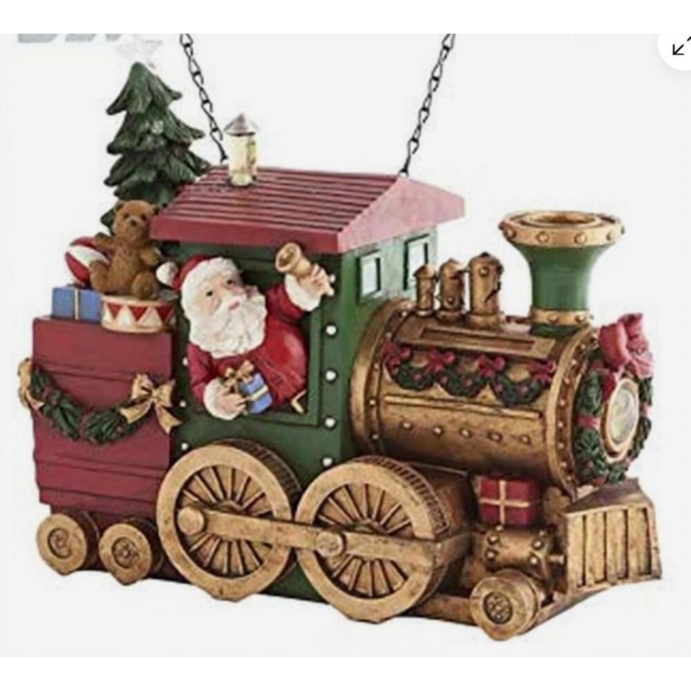 NEW K&K INTERIORS musical led toy train in red/green